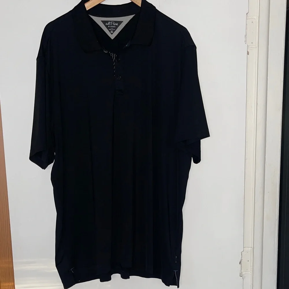 Adi Pure by adidas black polo shirt 2xl